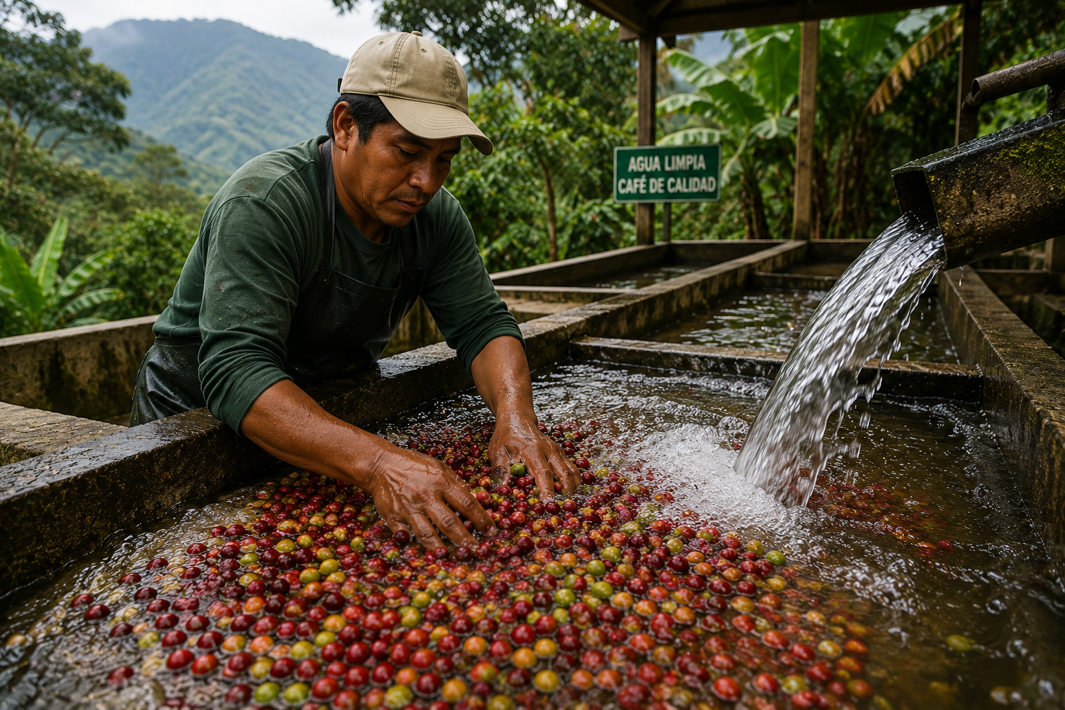 Lavado del café